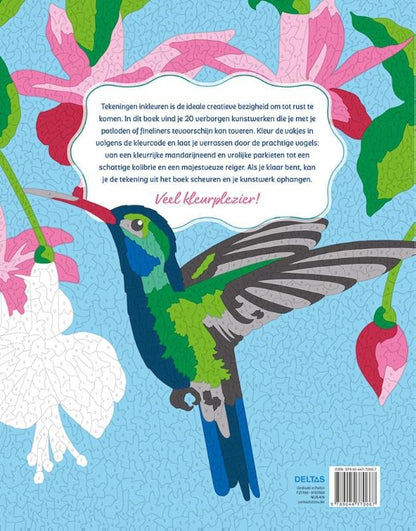 Vogels - Kleurplaten op nummer