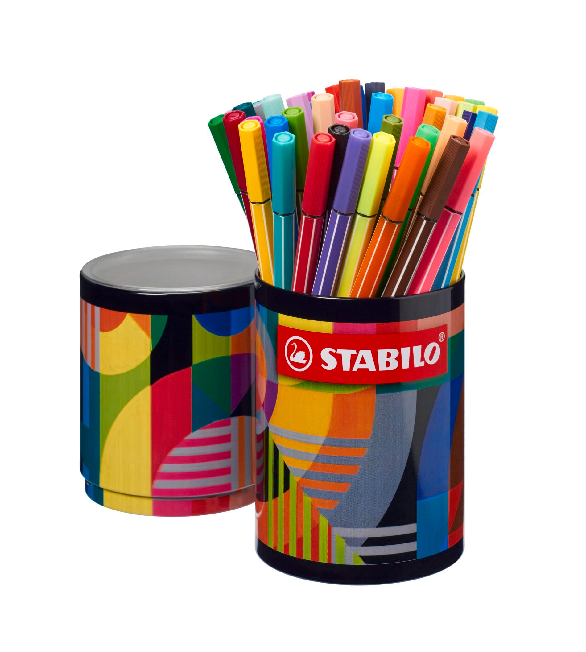 STABILO - Premium viltstift - Pen 68 - ARTY - Metalen etui met 45 kleuren