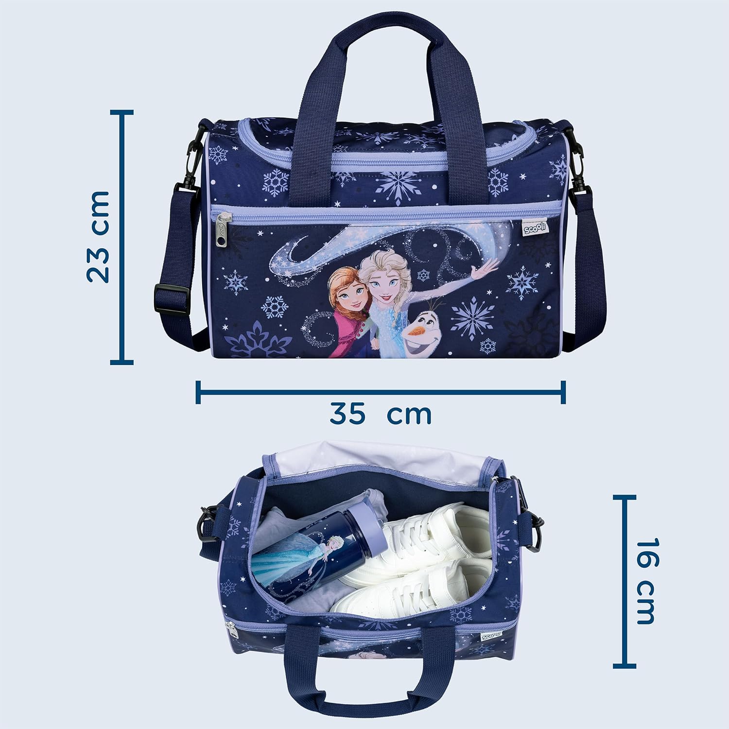Sporttas Disney Frozen Met 2 Opbergvakken