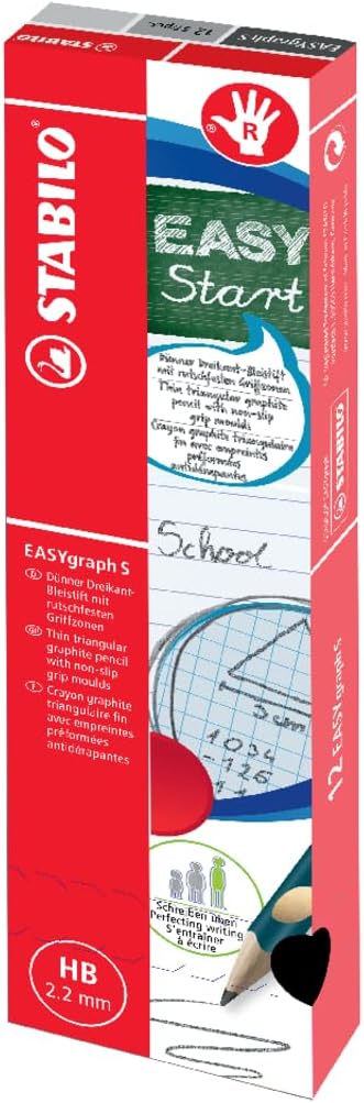Stabilo Easy Graph S smal driehoekig potlood voor rechtshandigen - enkele pen - hardheid HB