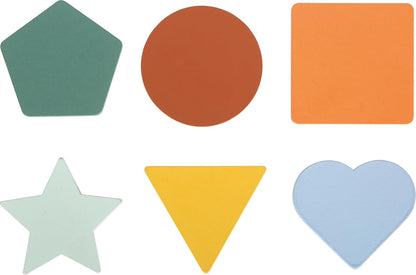 small foot Montessori sorteerspel met trommel, gemaakt van FSC® 100% gecertificeerd hout, 3 sorteerplaten met insteekelementen, vanaf 1 jaar, 12816