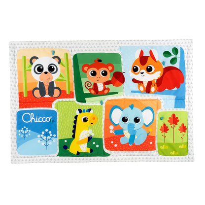 Chicco XXL Enchanted Forest Play Mat, Soft Colourful Rug with Forest Animals, Baby First Movements, Soft Padded, Extra Large 135 x 90 cm, 0+ Months