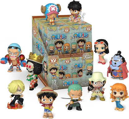Funko Mystery Mini: One Piece - Straw Hat Crew - Monkey D. Luffy, Roronoa, Nami and more - 1 of 12 to collect - Styles may vary - Figura in vinile da collezione - Idea regalo - Prodotto ufficiale