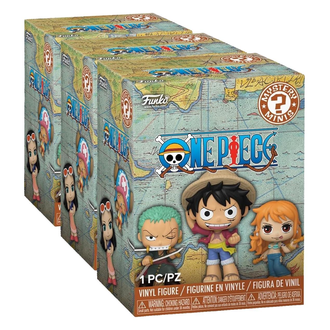 Funko Mystery Mini: One Piece - Straw Hat Crew - Monkey D. Luffy, Roronoa, Nami and more - 1 of 12 to collect - Styles may vary - Figura in vinile da collezione - Idea regalo - Prodotto ufficiale