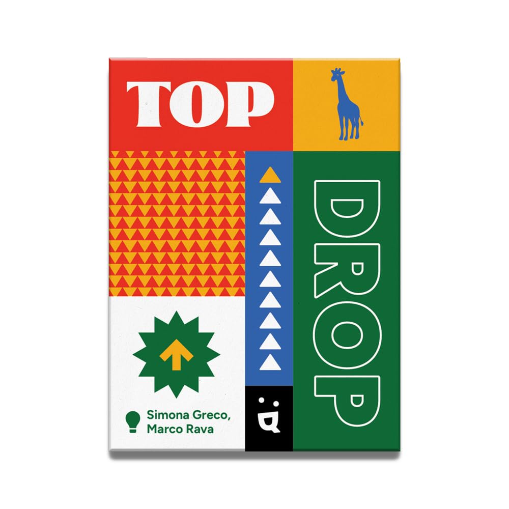 Helvetiq - Top Drop - Cooperative Card Game - Numbers and Timing - Easy Go Range - Ultra Compact Travel Size - Fast Mood Game - 2 to 4 Players - Ages 8+