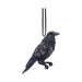 House of Obscura Gothic Hanging Ornament – Resin Dark Fantasy Decoration Collection (Last Omen Raven