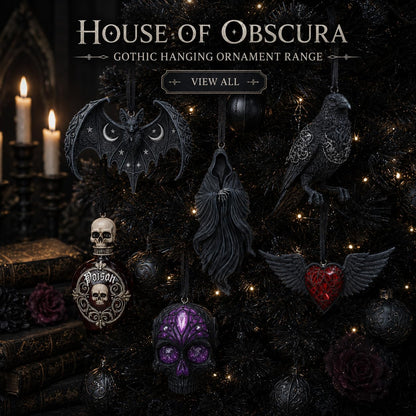 House of Obscura Gothic Hanging Ornament – Resin Dark Fantasy Decoration Collection (The Reaper
