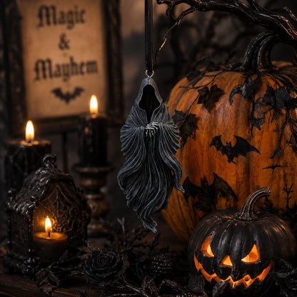 House of Obscura Gothic Hanging Ornament – Resin Dark Fantasy Decoration Collection (The Reaper