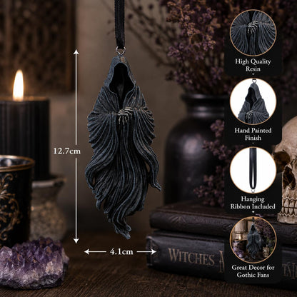 House of Obscura Gothic Hanging Ornament – Resin Dark Fantasy Decoration Collection (The Reaper