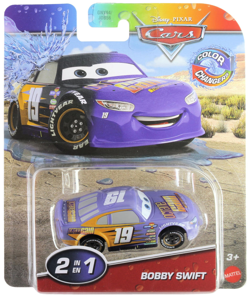 Disney Cars 2026 Color Changers Piston Cup Racer Octane Gain #19 Bobby Swift