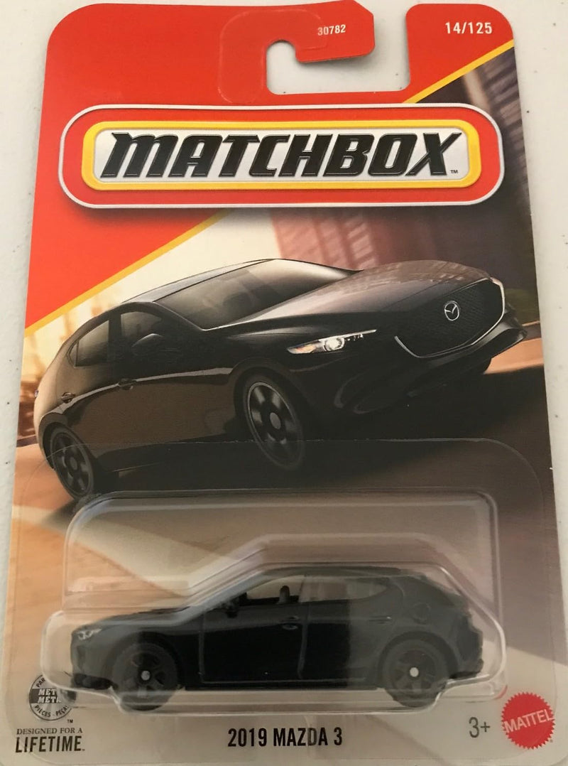 Matchbox 2019 Mazda 3 Hatchback  14/125-1:64 Scale Diecast Toy Vehicle