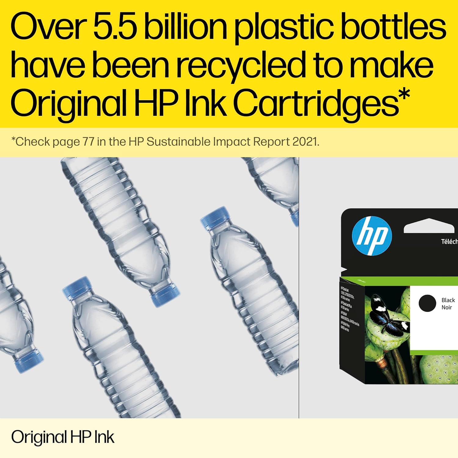 HP N9J71AE 62 Original Ink Cartridges, Black and Tri-color, Multipack, 2 Count (Pack of 1