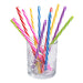 Boland 30297 Herbruikbare rietjes, 12 stuks, lengte 21 cm, op kleur gesorteerd, met reinigingsborstel, rietjesset, feestservies, drankje