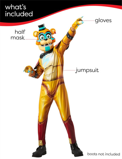 Rubie's Child's Five Nights at Freddy's Glamrock Freddy Costume, As Shown, Large