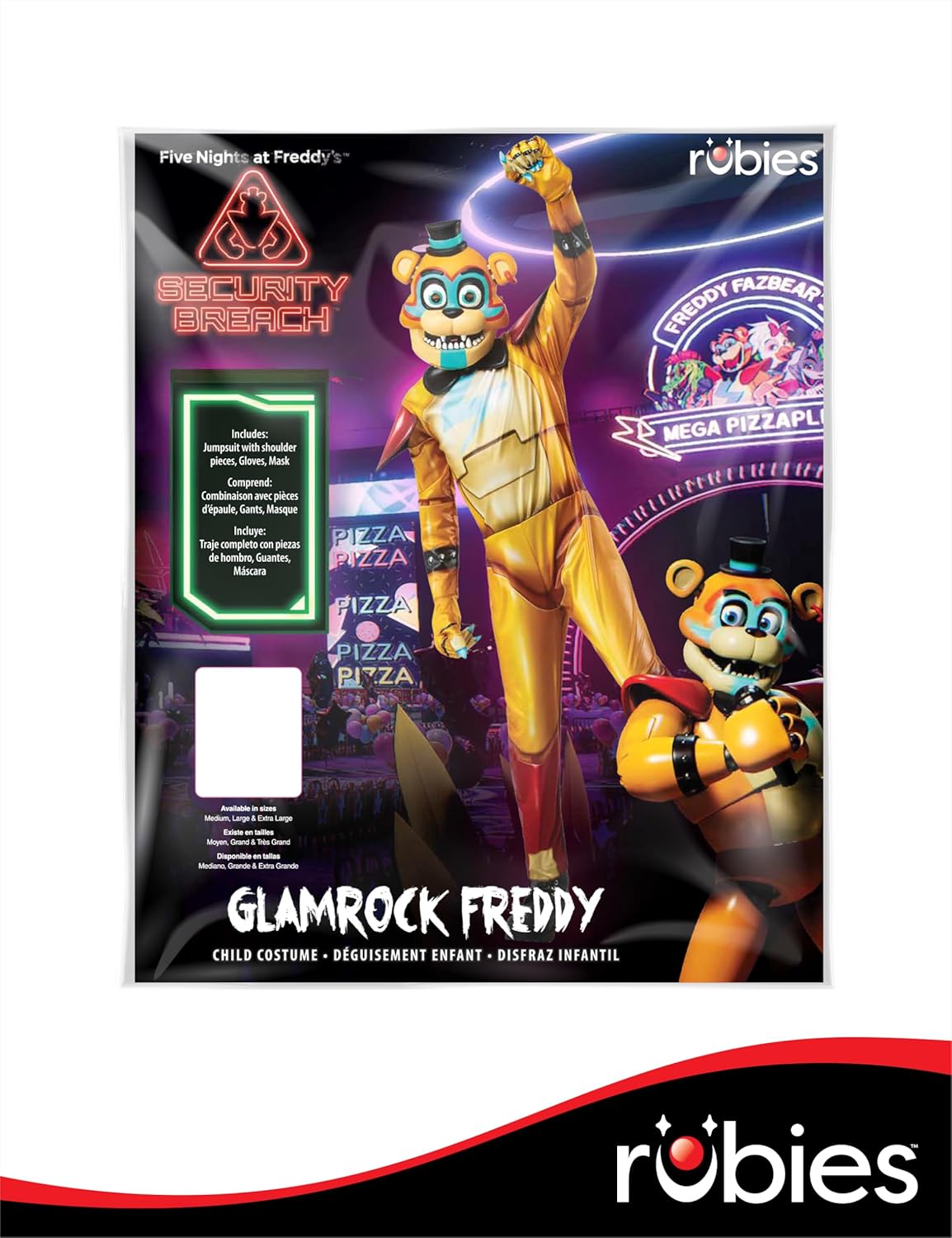 Rubies - Glamrock Freddy Costume