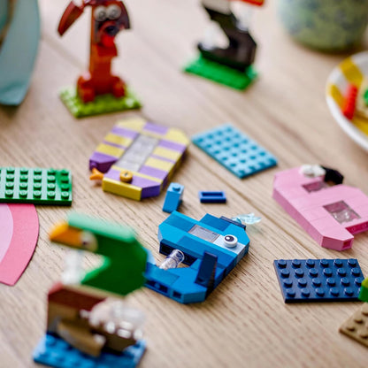 LEGO Birthday Numbers Toy - Cake Topper w/Animals incl. Dog, Spider & Whale - Table & Party Decorations or Counting Game - Gift idea for 6+ Year Old Boys & Girls - 40807