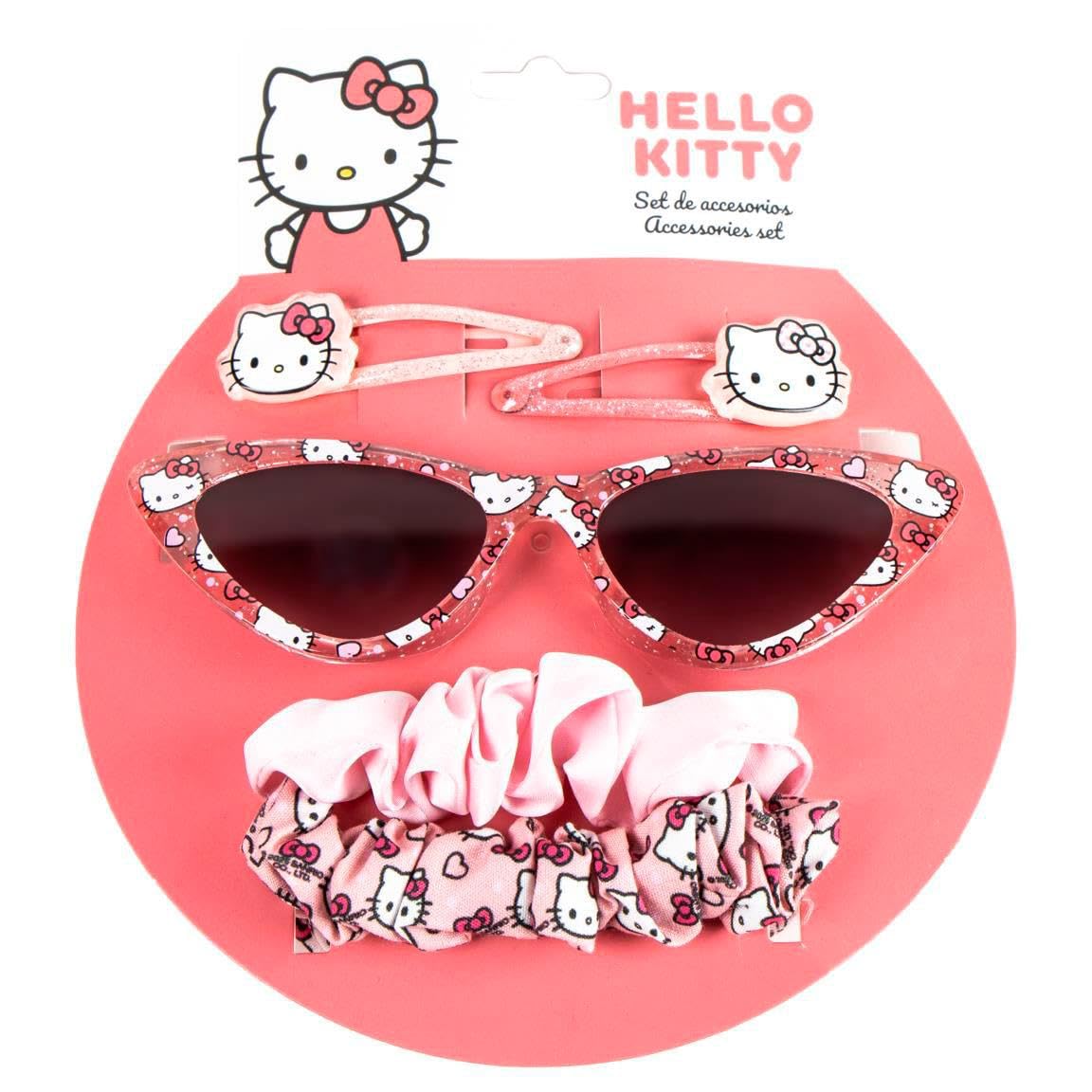 CERDÁ LIFE'S LITTLE MOMENTS Unisex Kid's Beauty mit Sonnenbrille Hello Kitty – Perfektes Set für Trendbewusste Mädchen Sunglasses, Multicoloured, Breit