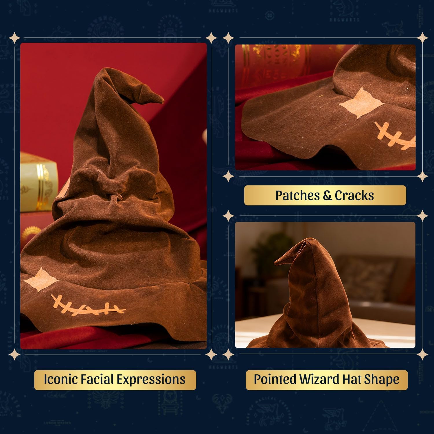 PUREMIND Harry Potter Cappello Parlante Puzzle 3D in Legno - Modello Ufficiale con Voce & Tesa Mobile - Regalo da Collezione per Fan