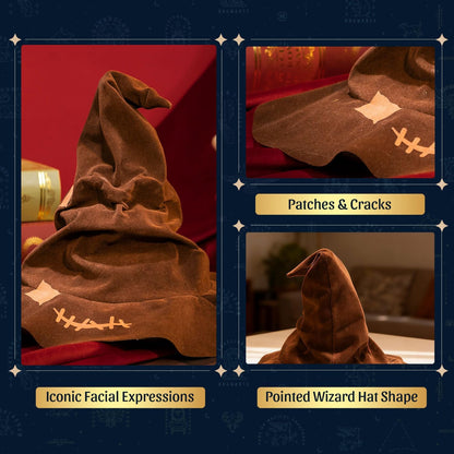 PUREMIND Harry Potter Cappello Parlante Puzzle 3D in Legno - Modello Ufficiale con Voce & Tesa Mobile - Regalo da Collezione per Fan