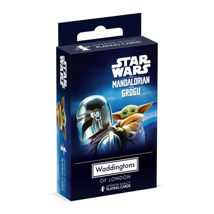 Waddingtons Number 1 Star Wars Mandalorian and Grogu - The Child Playing Card Game, Play with your favourite Baby Yoda meme, Perfect travel and family game for ages 6 and up