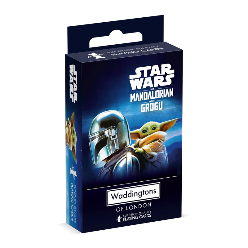 Waddingtons Number 1 Star Wars Mandalorian and Grogu - The Child Playing Card Game, Play with your favourite Baby Yoda meme, Perfect travel and family game for ages 6 and up