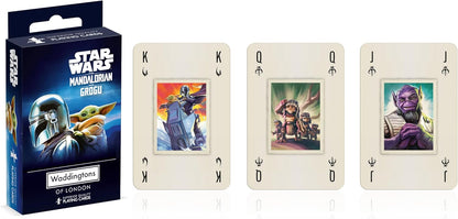 Waddingtons Number 1 Star Wars Mandalorian and Grogu - The Child Playing Card Game, Play with your favourite Baby Yoda meme, Perfect travel and family game for ages 6 and up
