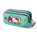 Hello Kitty Videogame-Astuccio Trick FAN 2.2, Turchese, 23 x 11 cm, Capacità 2,50 L