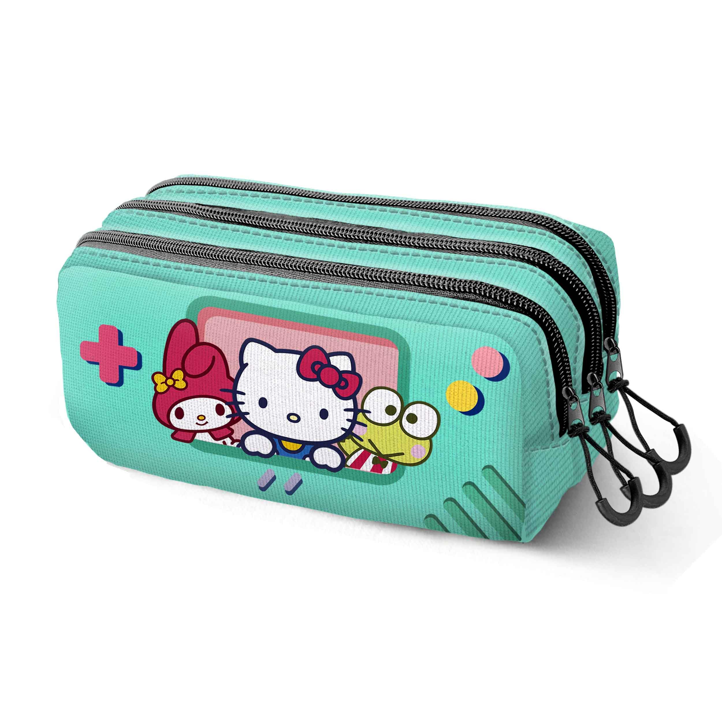 Hello Kitty Videogame-Astuccio Trick FAN 2.2, Turchese, 23 x 11 cm, Capacità 2,50 L