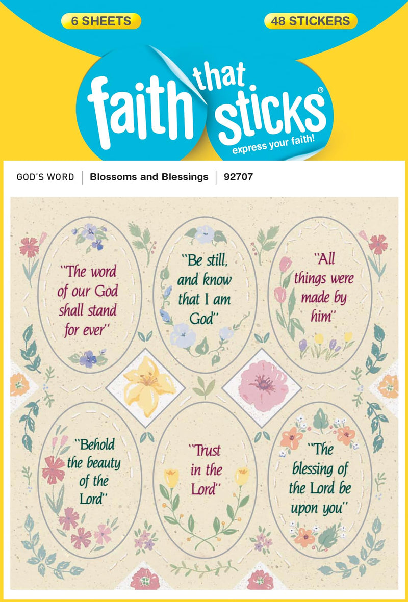 Blossoms And Blessings - Faith That Sticks Stickers