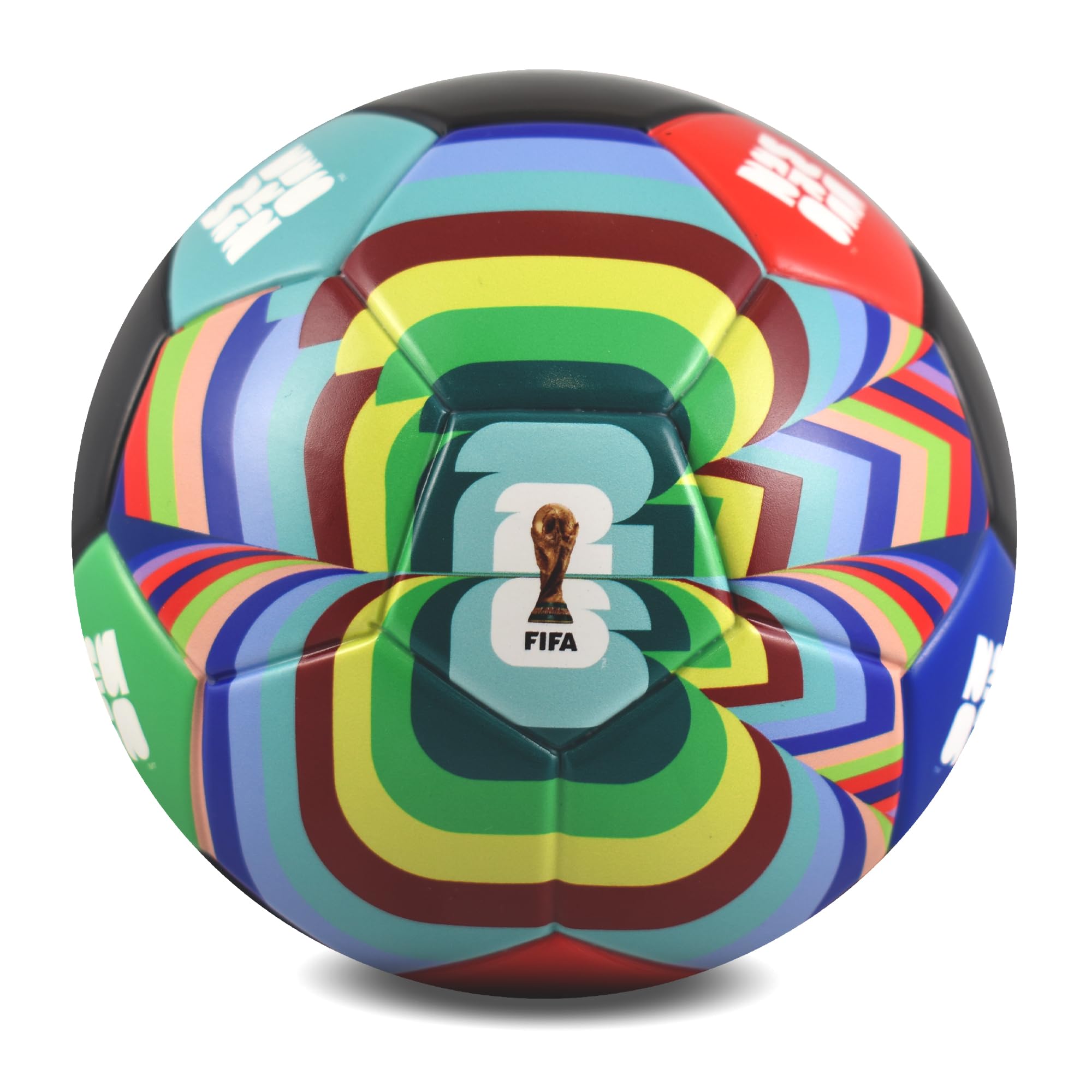 Hy-Pro Officially Licensed FIFA World Cup 2026 Mini Airless Ball – World Cup Football with Official Design & Logo for Kids, Children's Play & Outdoor Fun