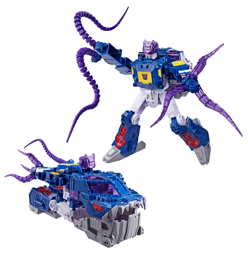 Transformers CYBERWORLD Soundwave Deep Sea Explorer, Energon Surge | 9-Inch Action Figure with Quick Change to Submarine Mode | Robot Toys for Kids 6+
