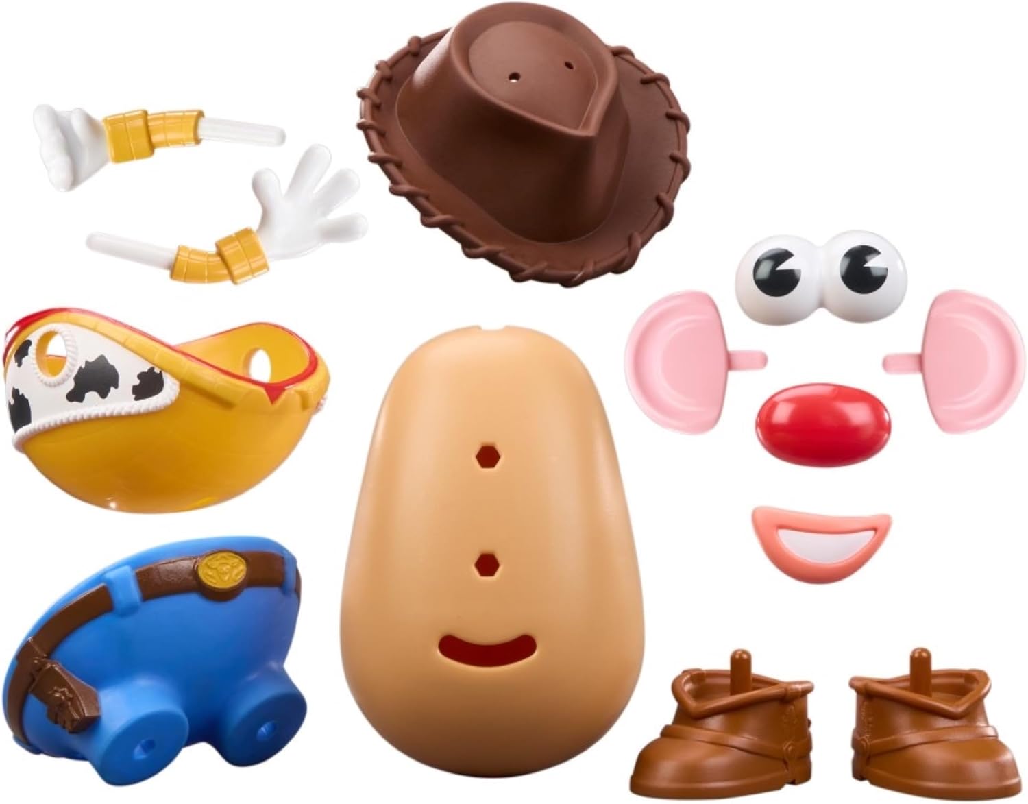 Potato Head Toy Story Woody Tater Set with 1 Potato Body and 12 Accessories, Toddler and Preschool Toys for Girls and Boys Ages 2+