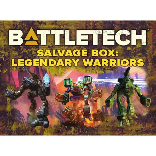 BattleTech Salvage Box Legendary Warriors by Catalyst Game Labs | Ages 14+ | Random Mech Miniatures with MechWarrior & Alpha Strike Cards | Collectible Figures for Tabletop Play