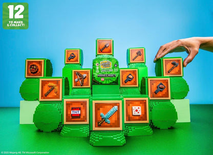 MGA's Miniverse Make It Mini Minecraft, Minecraft, Crafting, Mining, Pixel, Tools, Animals, Blind Packaging, DIY, NOT Edible, Collectors, Gifts, 8+