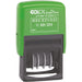 COLOP S260/L1 Green Line RECEIVED Date Stamp | 105639 | Eco-Friendly Text Dater | Self-Inking 45x54mm - Blue & Red Ink