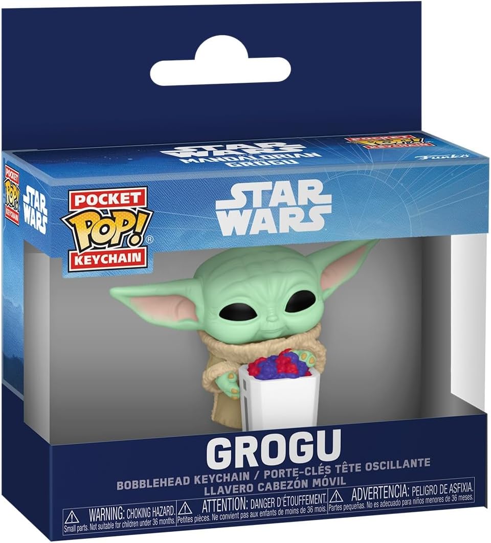 Funko POP! Keychain: Star Wars - The Mandalorian and Grogu - Grogu Novelty Keyring - Collectable Mini Figure - Stocking Filler - Gift Idea - Official Merchandise - Backpack Decor