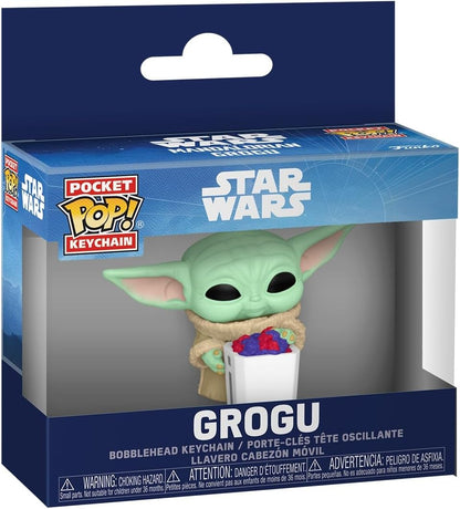 Funko POP! Keychain: Star Wars - The Mandalorian and Grogu - Grogu Novelty Keyring - Collectable Mini Figure - Stocking Filler - Gift Idea - Official Merchandise - Backpack Decor