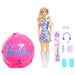 Barbie Team Barbie Roll and Reveal Pop Star Doll and Accessories | Blonde Fashion Doll & 8 Surprises and a Disco Ball Encasement, JMK19