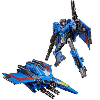 Transformers Studio Series ONE Thundercracker, verwandelbare Deluxe-Klasse Action-Figur (13 cm), Roboter-Spielzeug ab 8 Jahren