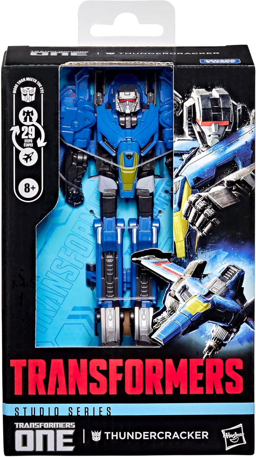 Transformers Studio Series ONE Thundercracker, verwandelbare Deluxe-Klasse Action-Figur (13 cm), Roboter-Spielzeug ab 8 Jahren