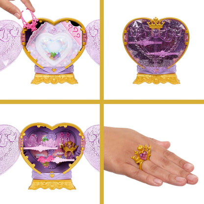Mattel Disney Princess Rapunzel Fashion Doll & Accessories with 8 Surprises, Including Heart Gem Box, Ring for Child & 9 Play Pieces, Inspired by Movie, JLK28