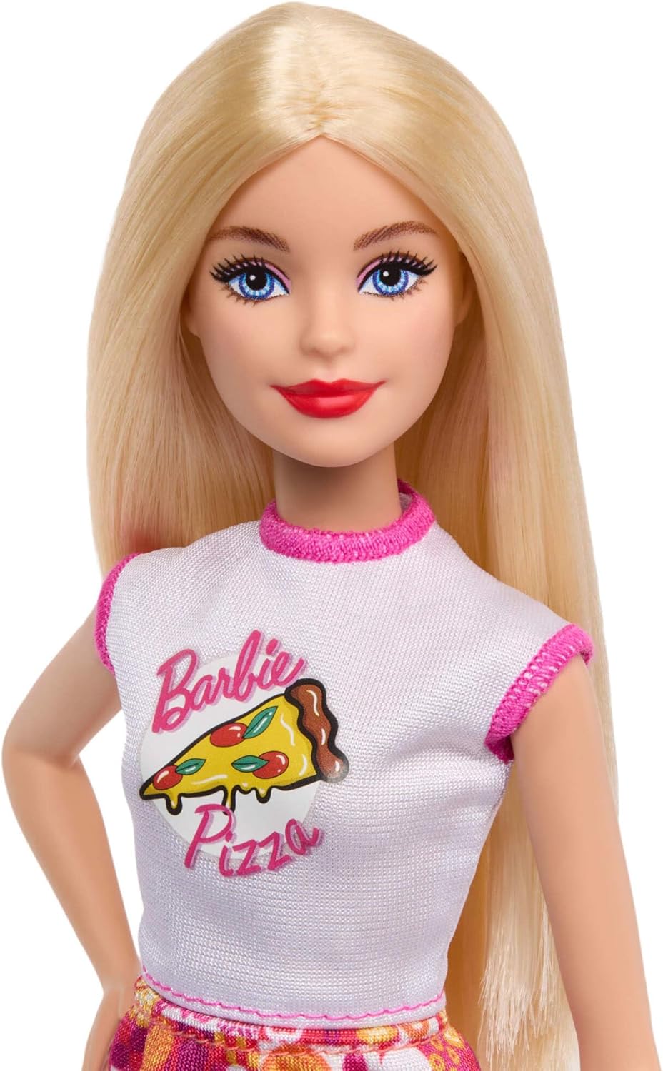 Barbie Pizza Shop Playset with Blonde Doll & 25 Accessories Including Dough, Pizza Toppings, and more, JMK21