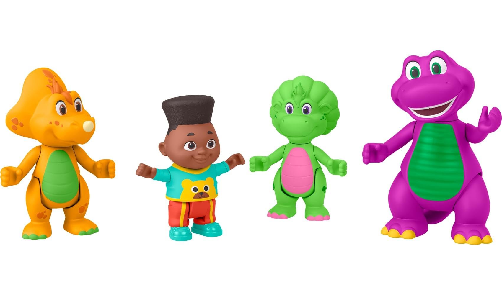 Barney Figura giocattolo Confezione da 4 figure di amici per bambini dai 3 anni in poi