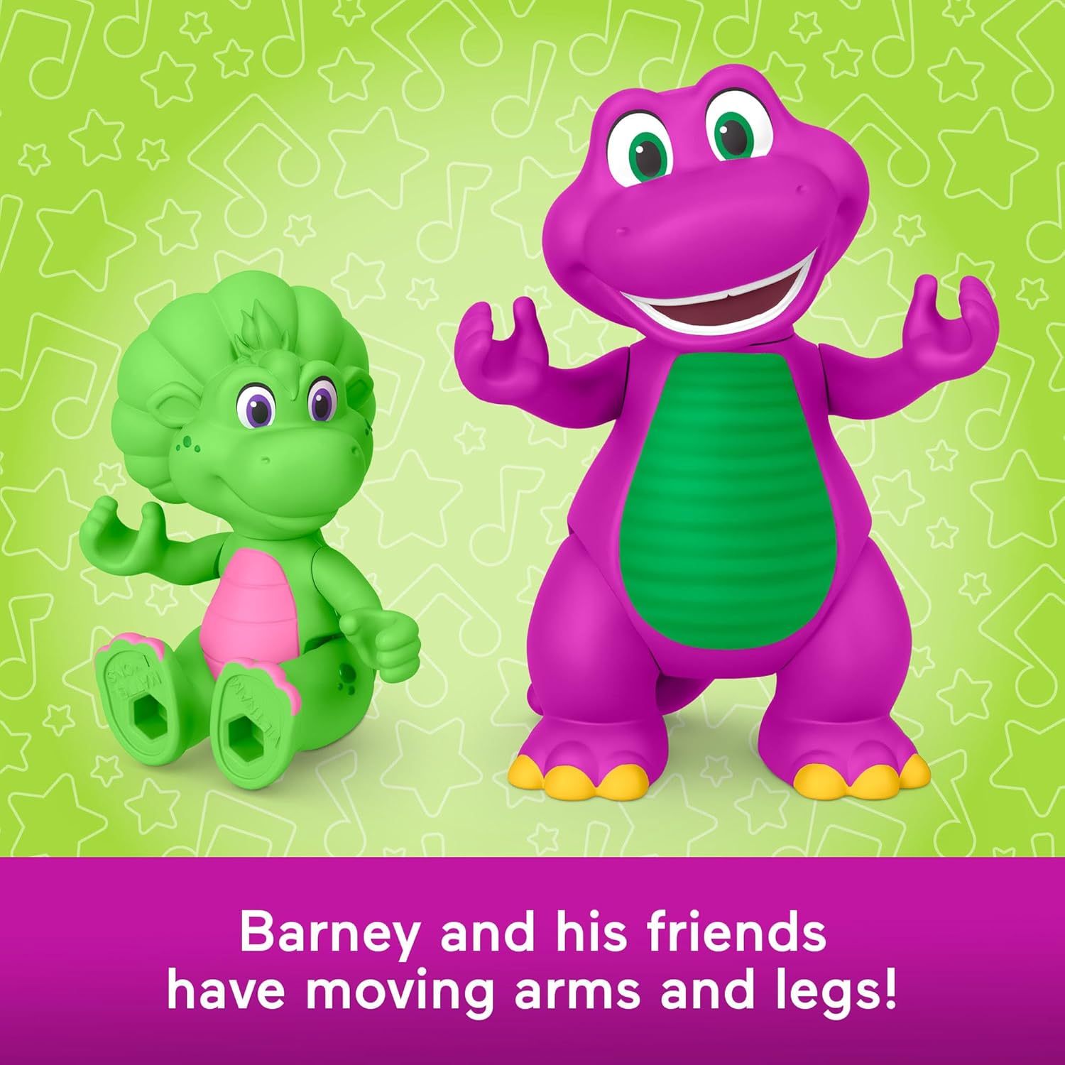 Barney Figura giocattolo Confezione da 4 figure di amici per bambini dai 3 anni in poi