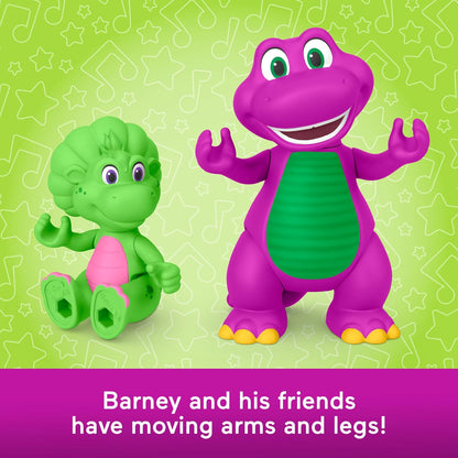Barney Figura giocattolo Confezione da 4 figure di amici per bambini dai 3 anni in poi