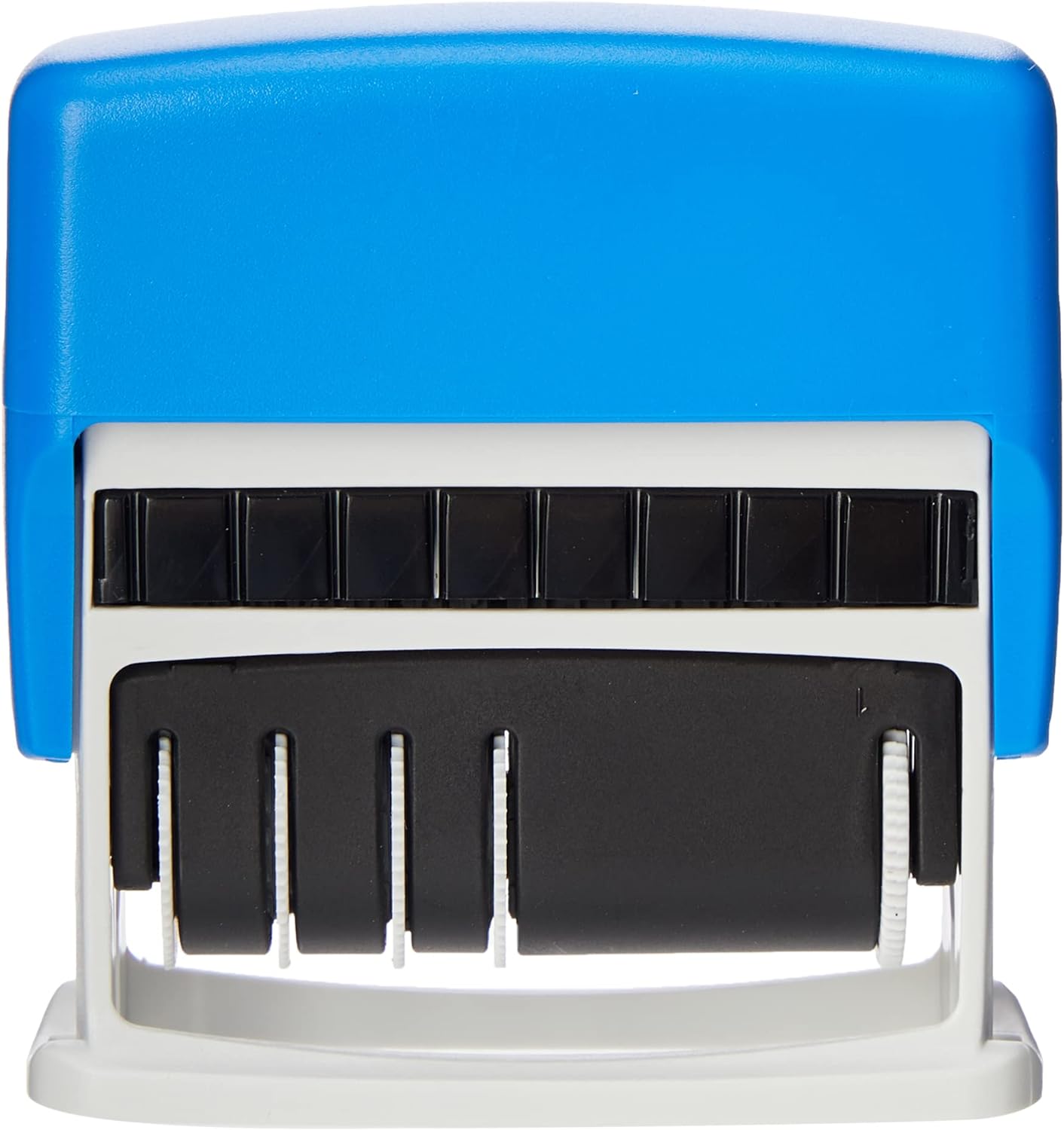 COLOP S120/WD Dial-a-Phrase Date Stamp - Blue & Red Ink | 105016 | 4mm Adjustable Date Stamp with 12 Office-Based Words | Prints Word in Blue and Date in Red