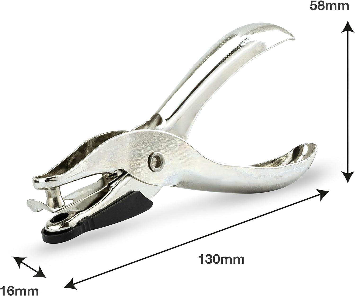 Rapesco PF25A001 Single Hole Punch Model 25, 10 Sheet Capacity, Silver