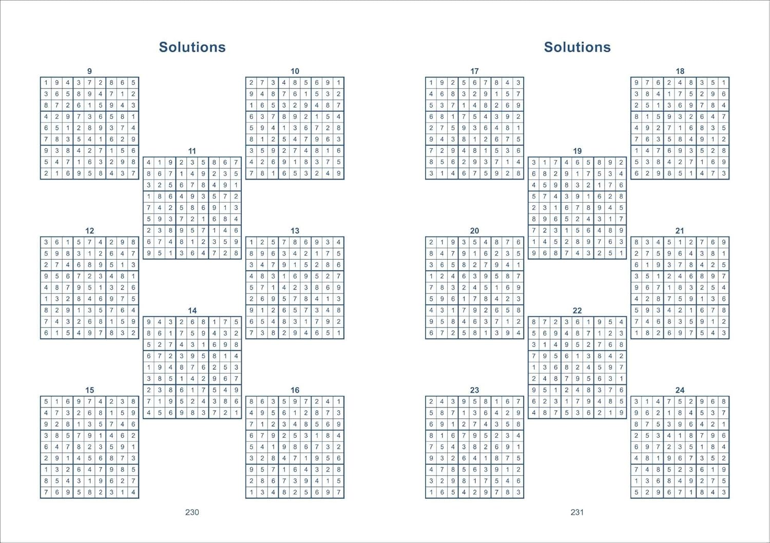 Sudoku: Over 200 Puzzles