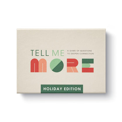 Compendium Tell Me More: Holiday Edition: A Game of Questions to Deepen Connection