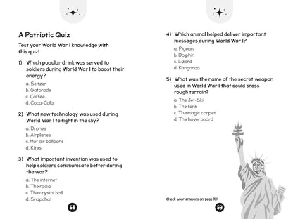 250 Facts about America: Quizzes, Quotes, Questions, and More! with Bonus Journal Pages for Writing!